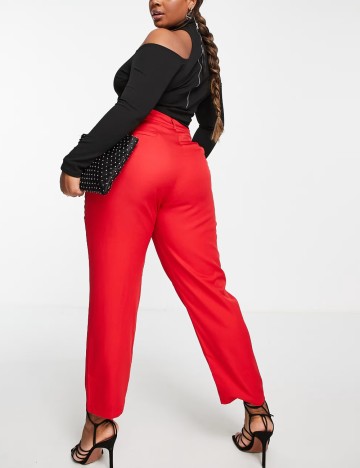 Pantaloni IN THE STYLE, roșu