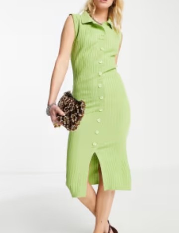 Rochie midi FashionKilla, verde