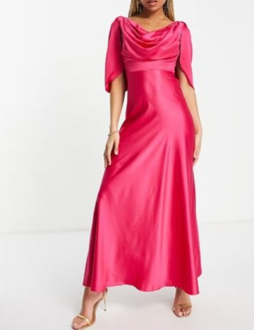 Rochie maxi Yaura, roz