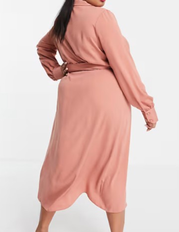 Rochie midi ASOS, cărămiziu