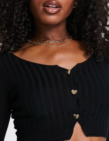 Top Miss Selfridge, negru