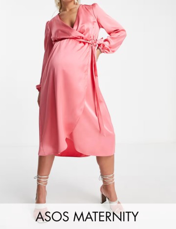 Rochie midi River Island, roz