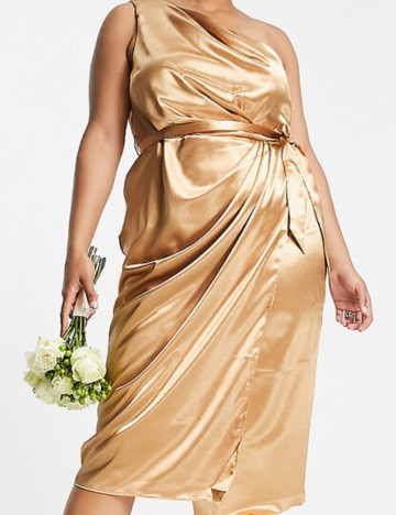 Rochie maxi Little Mistress, auriu