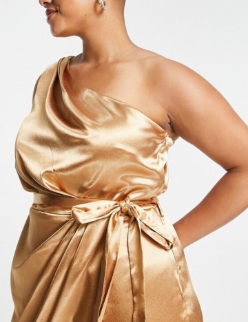 Rochie maxi Little Mistress, auriu