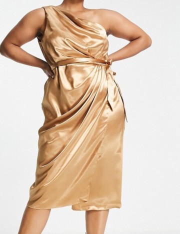 Rochie maxi Little Mistress, auriu