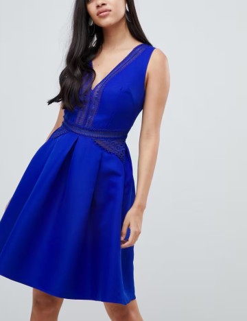 Rochie mini Little Mistress, albastru