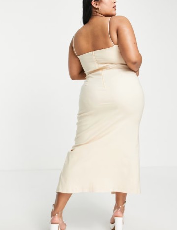 Rochie maxi Vesper, bej