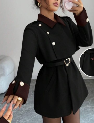 Palton scurt Shein, mix culori