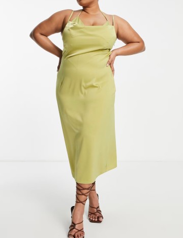 Rochie midi Public Desire, verde