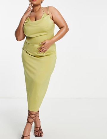 Rochie midi Public Desire, verde