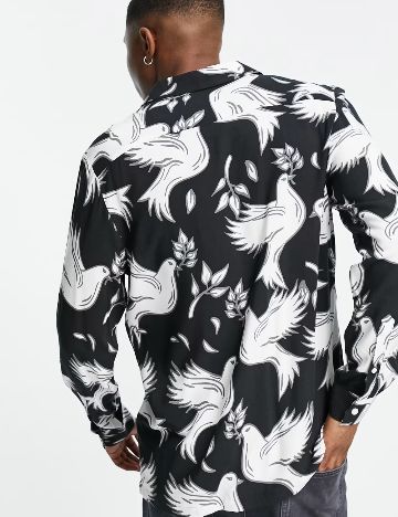 Cămașă ASOS, negru