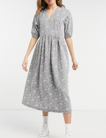 Rochie midi ASOS, gri