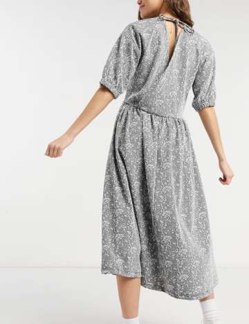 Rochie midi ASOS, gri