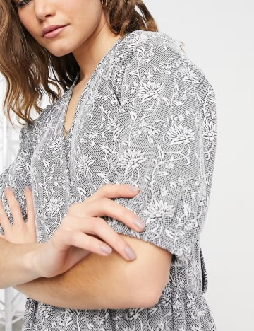 Rochie midi ASOS, gri