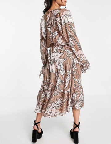 Rochie midi ASOS, mix culori