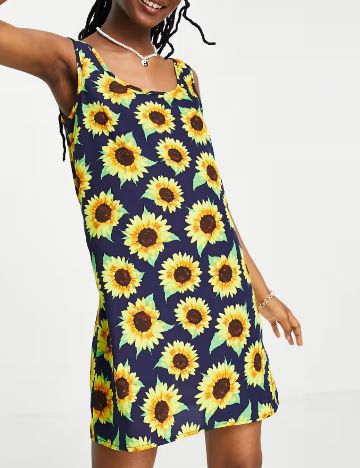 Rochie mini Wednesday S Girl, mix culori