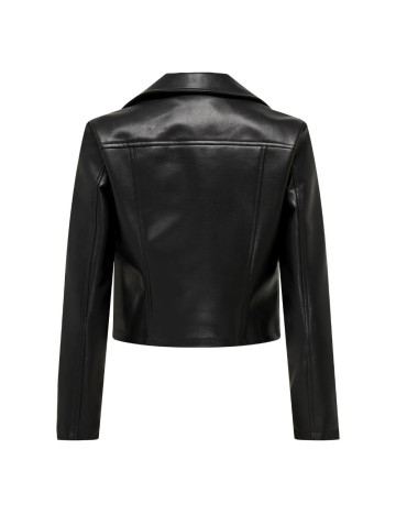 Geacă Imitație Piele Jdy, negru