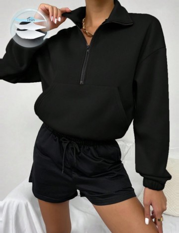 Bluza Sport Shein, negru