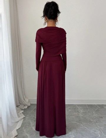 Rochie maxi Shein, vișiniu