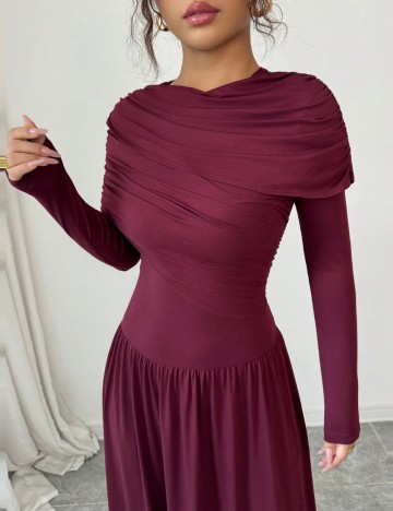 Rochie maxi Shein, vișiniu