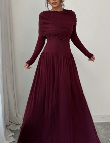 Rochie maxi Shein, vișiniu