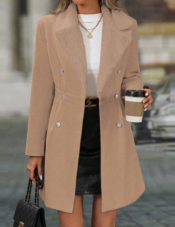 Palton scurt Shein, bej