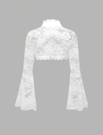 Top Shein Romwe, alb