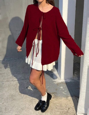 Pulover Shein, vișiniu