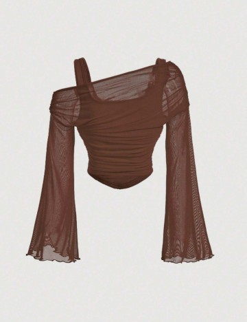 Bluză Shein, maro