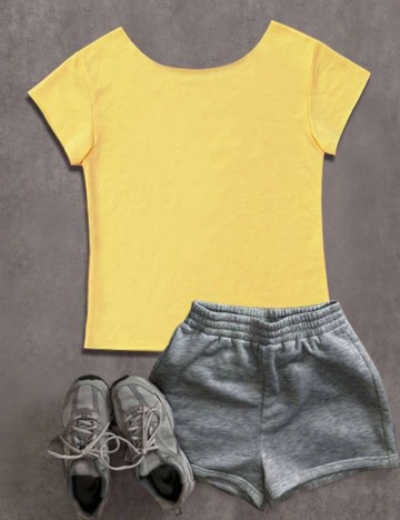 Tricou Shein, galben