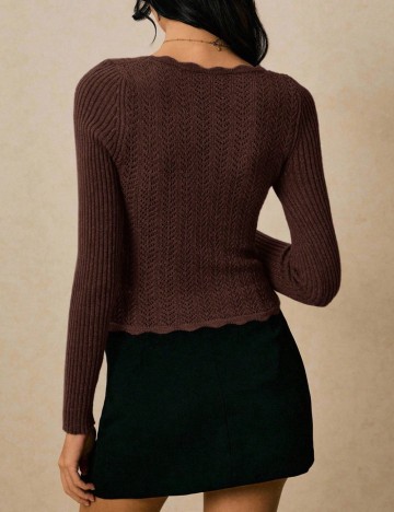 Bluză Shein Po&eacute;selle, maro