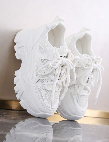 Pantofi Sport Shein, alb
