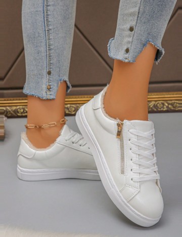 Pantofi Sport Shein, alb