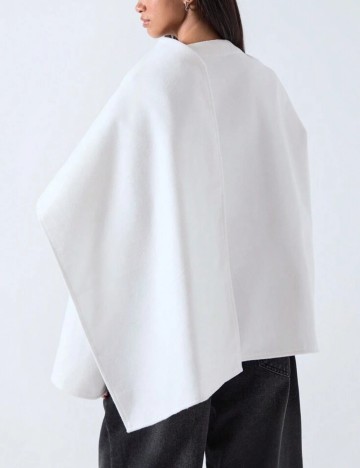 Palton scurt Shein, alb