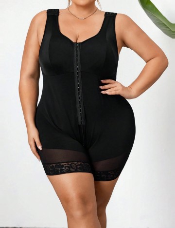 Salopetă scurtă Shein Curve+, negru