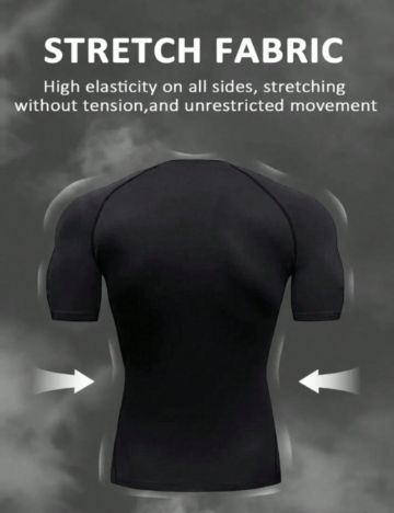 Tricou Shein MANFINITY, negru