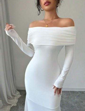 Rochie maxi Shein, alb