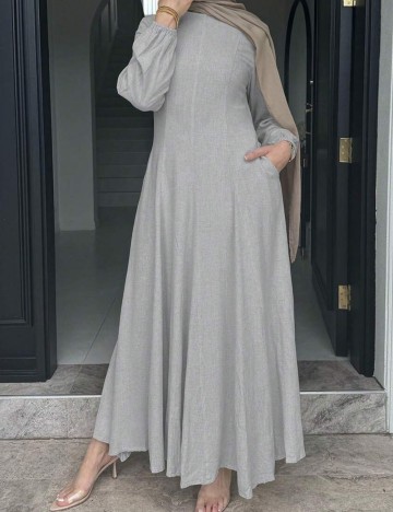 Rochie maxi Shein, gri