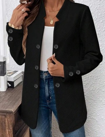 Palton Shein Curve+, negru