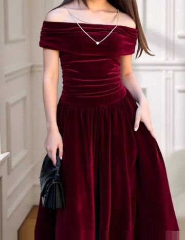 Rochie maxi Shein, vișiniu