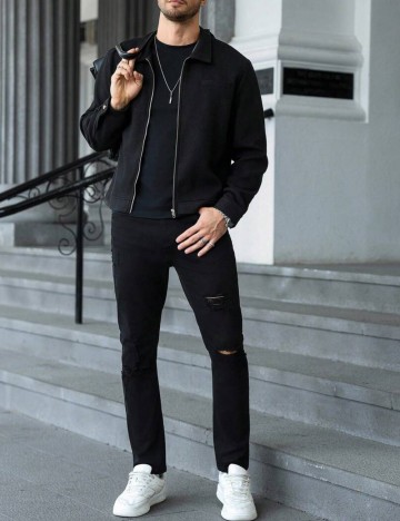 Jachetă Shein, negru