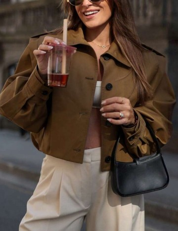 Jachetă Shein, kaki