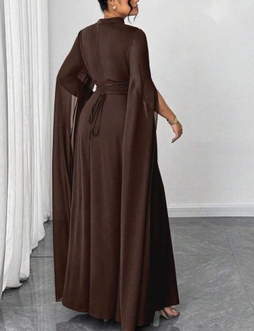 Rochie maxi Shein Curve+, maro