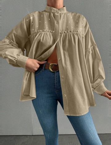 Cămașă Shein, bej