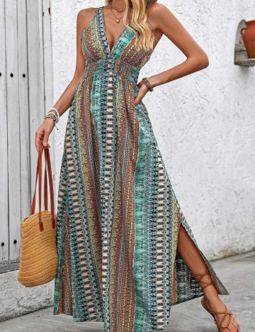 Rochie maxi Shein, mix culori