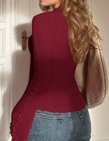 Bluză Shein Curve+, vișiniu