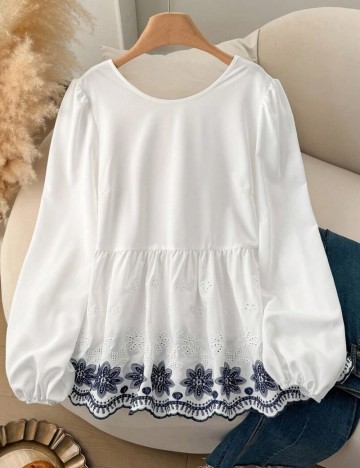 Cămașă Shein Curve+, alb