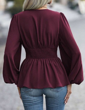 Cămașă Shein, vișiniu