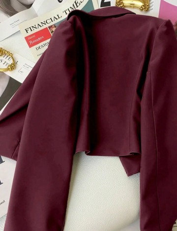 Sacou scurt Shein, vișiniu