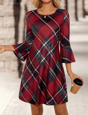 Rochie mini Shein Emery Rose, mix culori